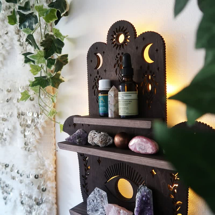 Etagère en cristal pour la protection des mains Olivenorma Hamsa