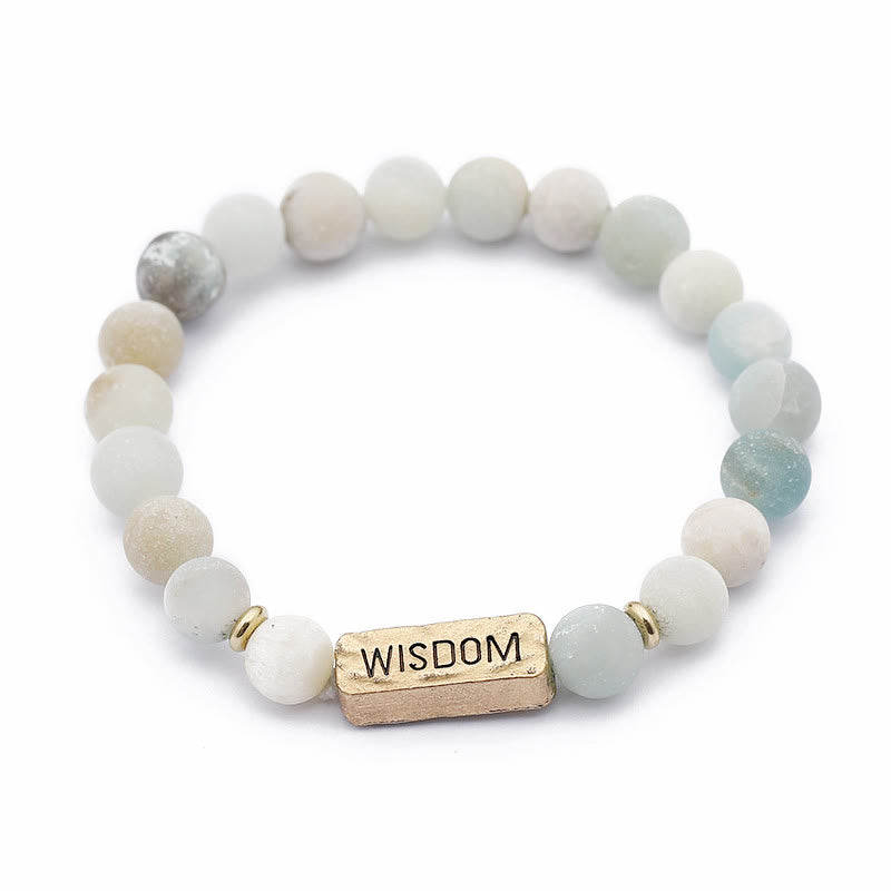 Bracelet gravé avec pierres précieuses naturelles Olivenorma