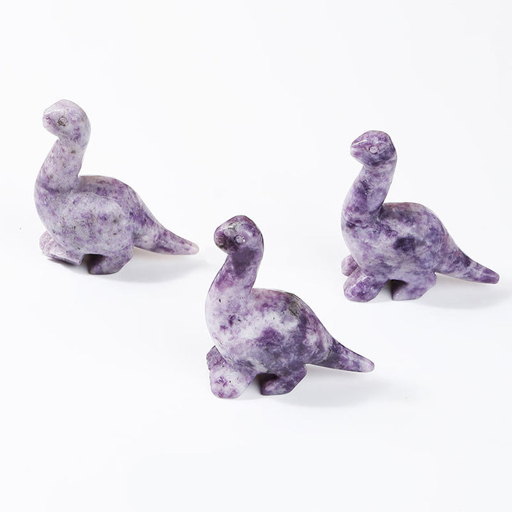 Olivenorma 2,5 pouces Cristal Dinosaure Home Doctor Décoration en pierres précieuses 