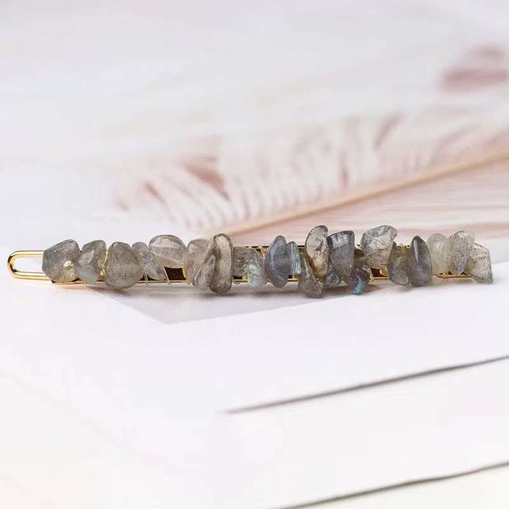 Épingle à cheveux en cristal naturel brisé Olivenorma