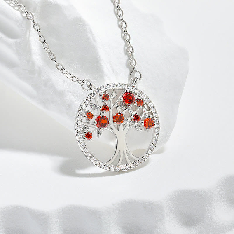 Olivenorma "Endless Growth" - Collier Arbre de Vie en Zircon