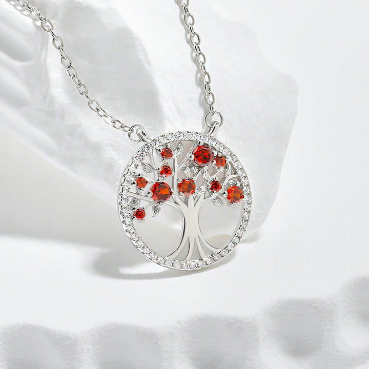 Olivenorma "Endless Growth" - Collier Arbre de Vie en Zircon