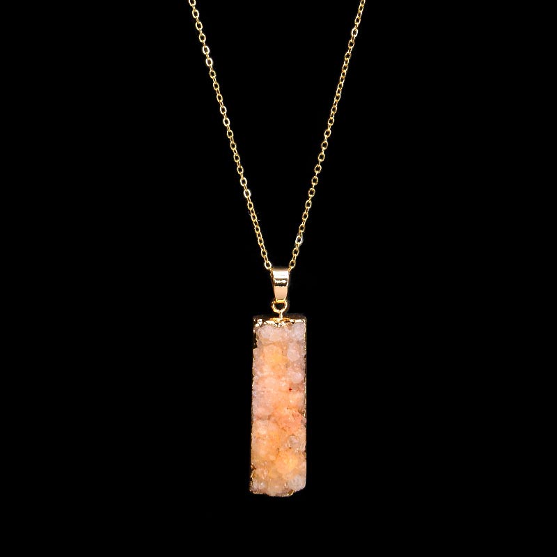 Collier en pierre de cristal naturel Olivenorma 