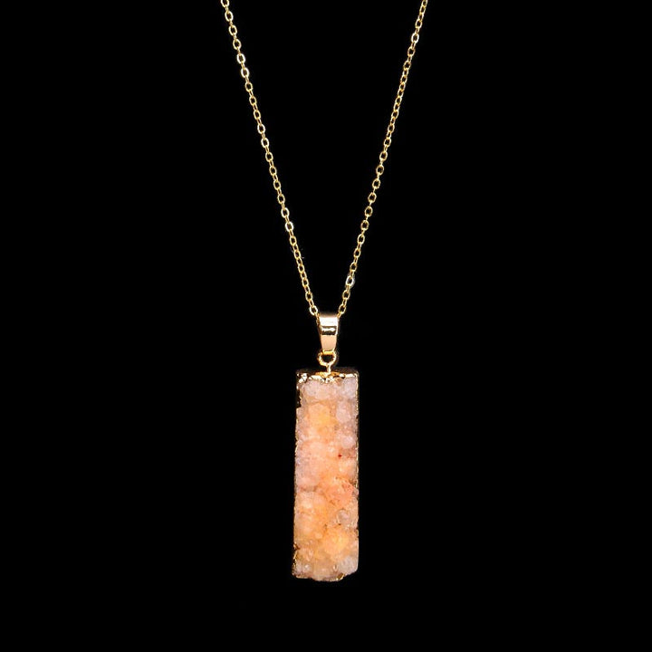Collier en pierre de cristal naturel Olivenorma 