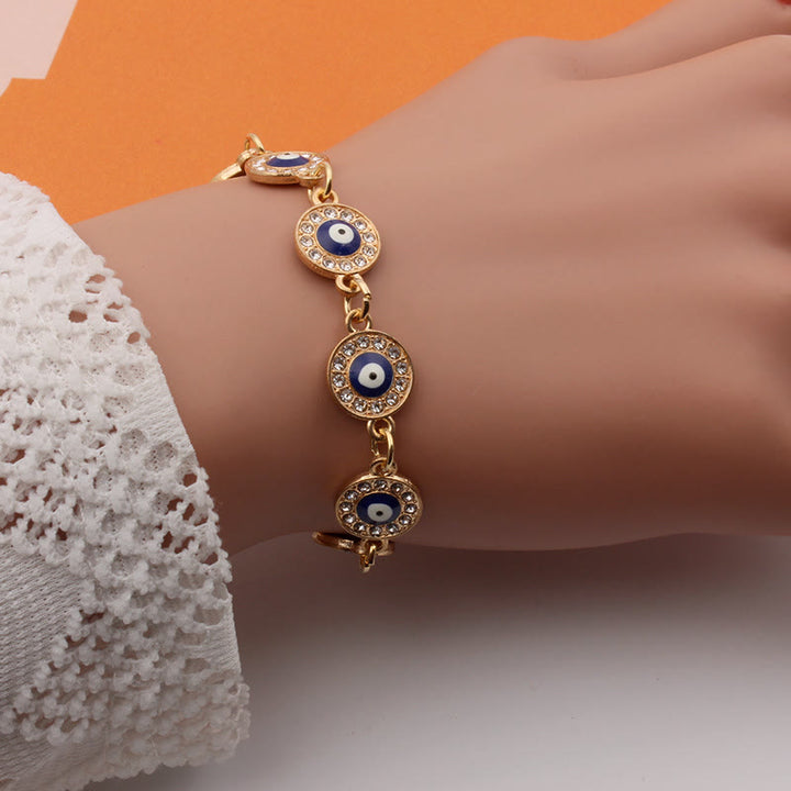 Bracelet en or contre le mauvais œil « Always Protected » Olivenorma