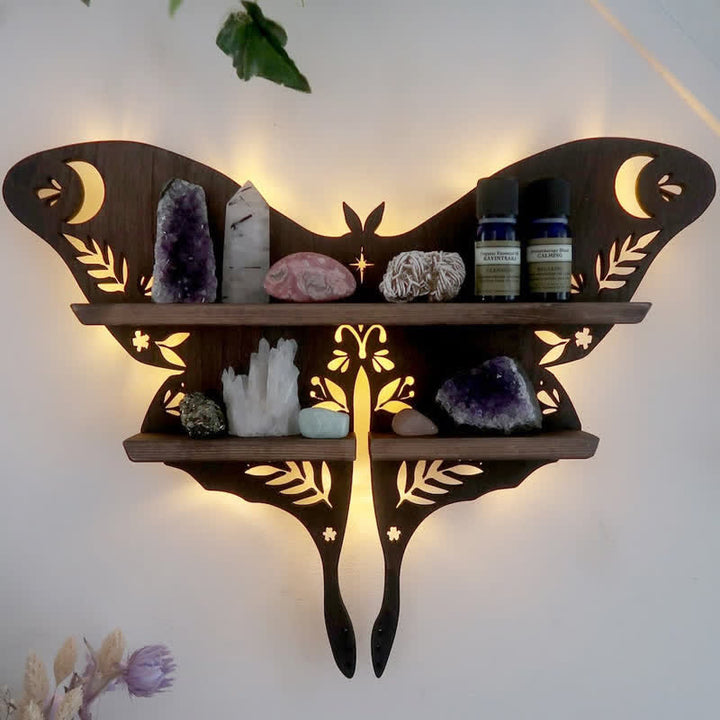 Etagère en cristal Olivenorma Luna Moth 