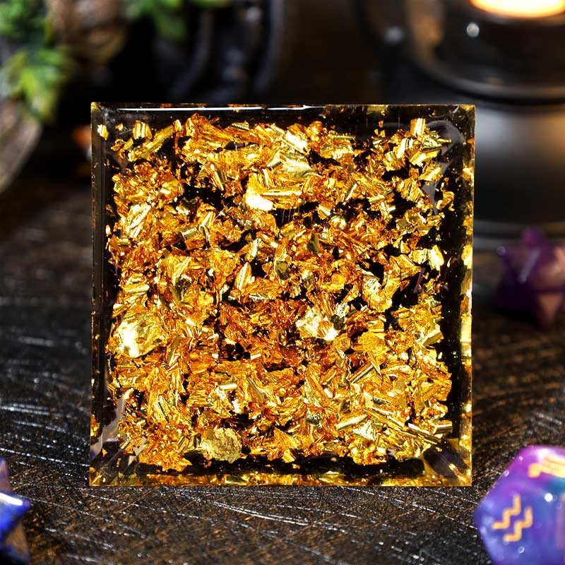 Boule d'améthyste Olivenorma Gravier d'obsidienne Zodiac Verseau Pyramide d'orgone 