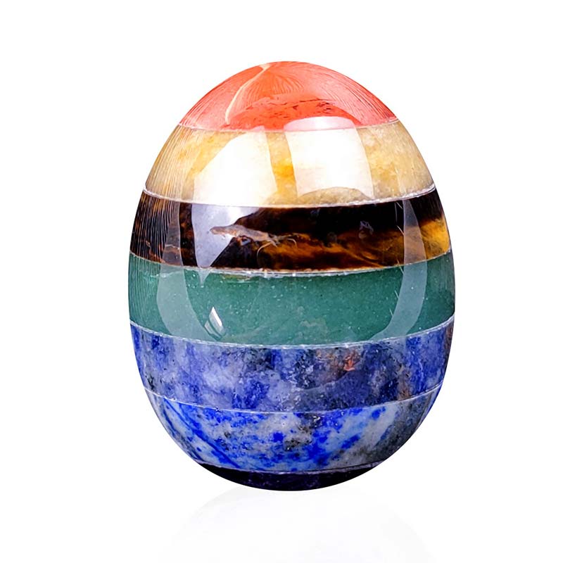 Œuf en cristal de l'esprit créatif du chakra de Pâques Olivenorma - Chakra - 1,6*1,6 pouces - image 0