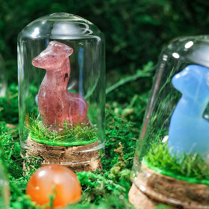 Décoration en pierre précieuse sculptée en cristal naturel d'alpaga Olivenorma