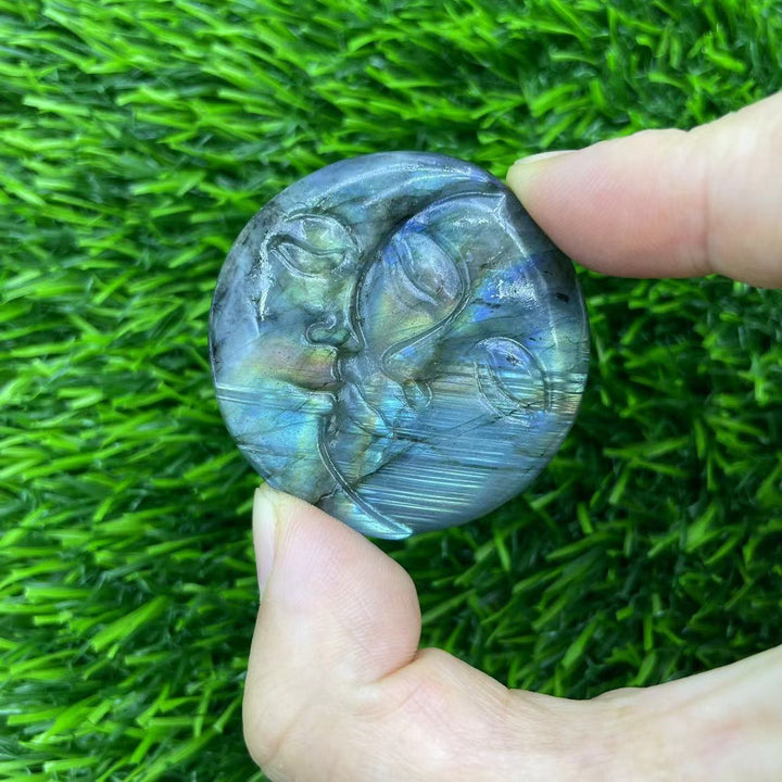 Sculpture en labradorite naturelle Olivenorma , dragon volant, décoration d'intérieur