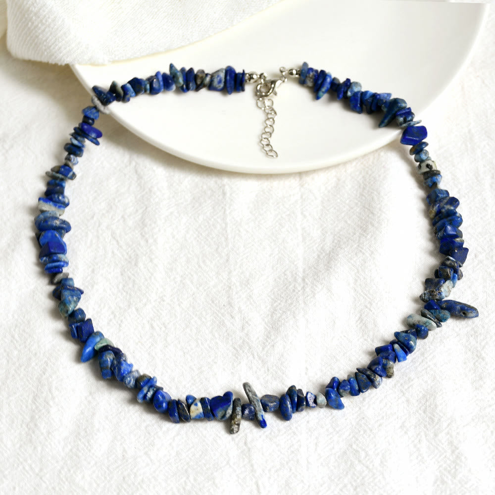 Collier en cristal poli de forme irrégulière Olivenorma
