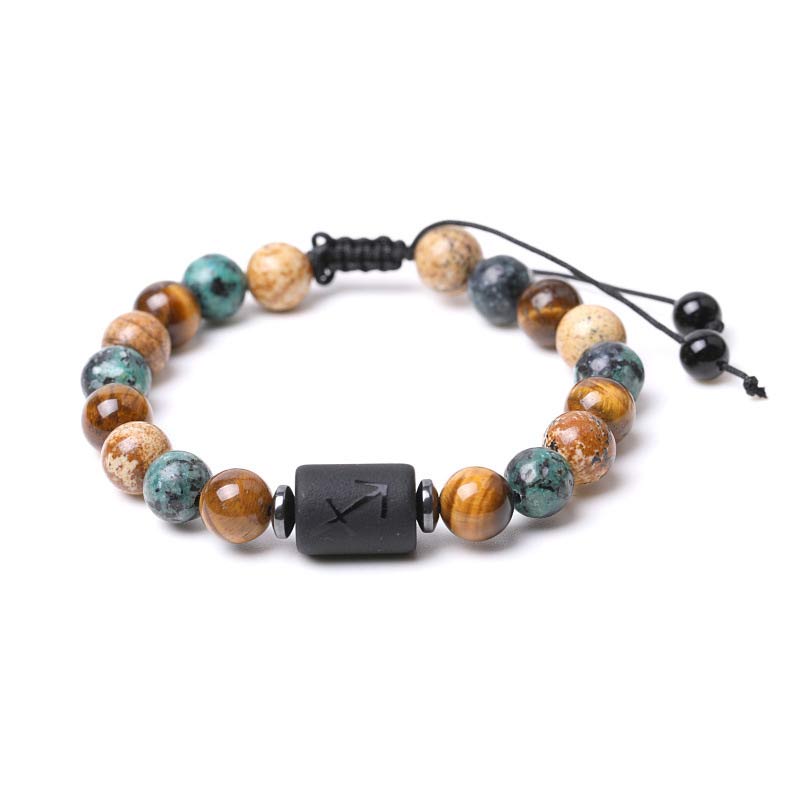 Bracelet Zodiaque en Jaspe Oeil de Tigre