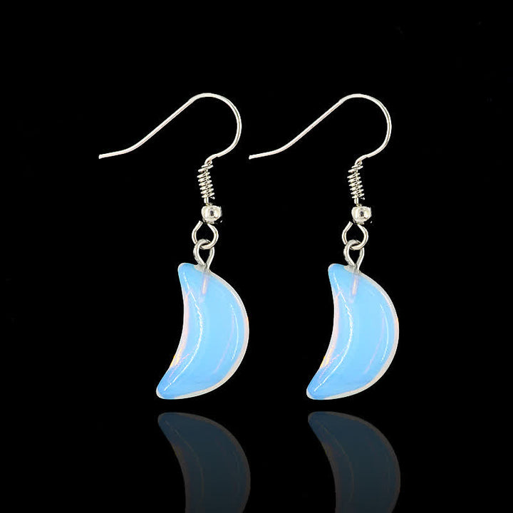 Boucles d'oreilles Moon Reki en Opale Naturelle