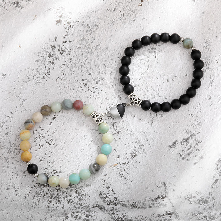 Ensemble de 2 bracelets magnétiques Olivenorma pour couple 