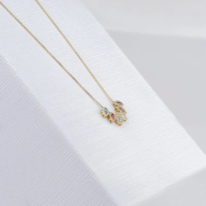 Collier de pierres de naissance en forme de larme Olivenorma Tears Of Joy 1-8