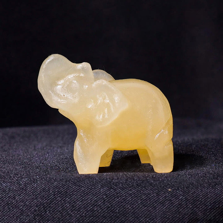 Ornement en pierre précieuse sculptée en cristal naturel Olivenorma - Aventurine jaune - image 21