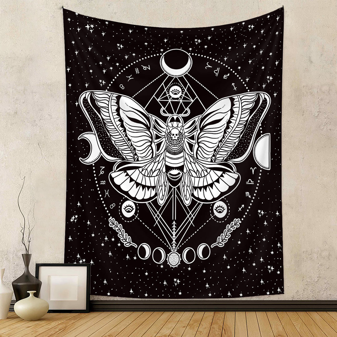 Tapisserie Papillon Papillon Olivenorma Noir Blanc