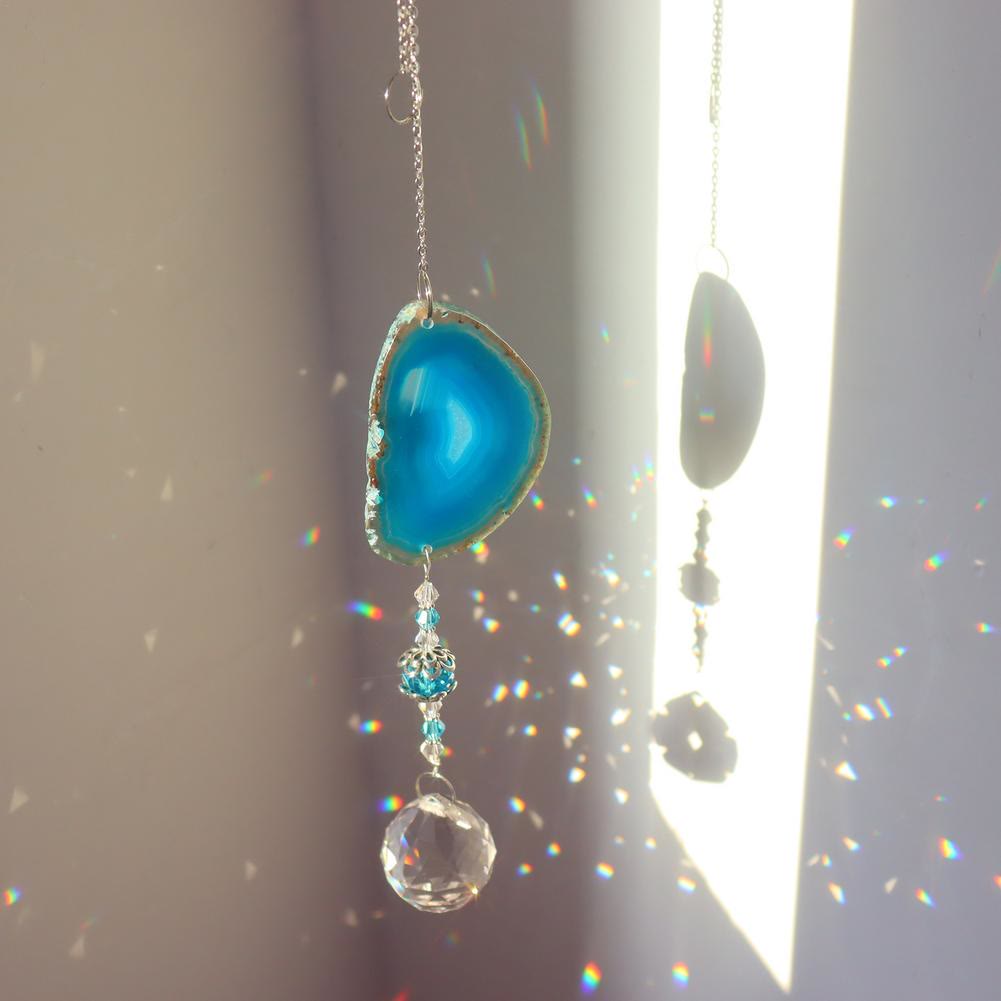 Pendentif suspendu fait main Olivenorma Carillon éolien en cristal de soleil