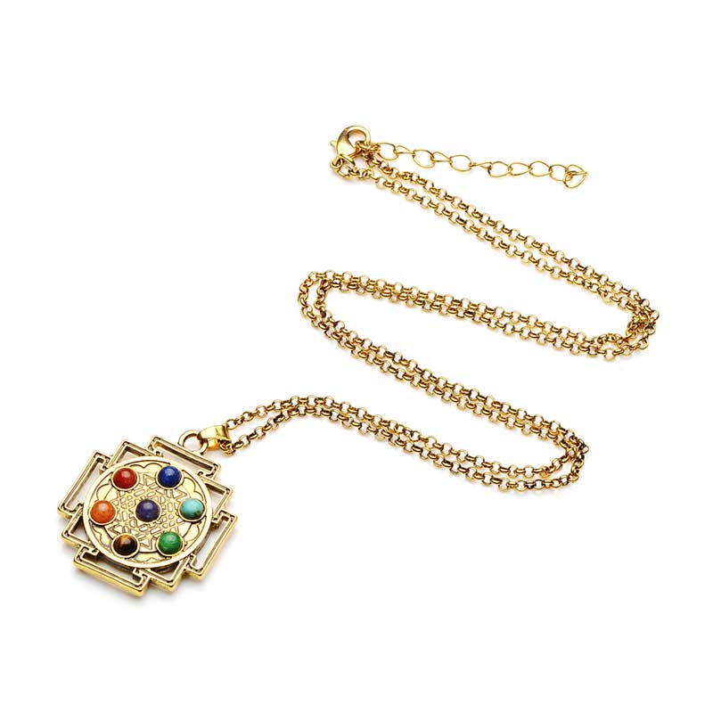 Collier Orgonite Chakra Olivenorma 
