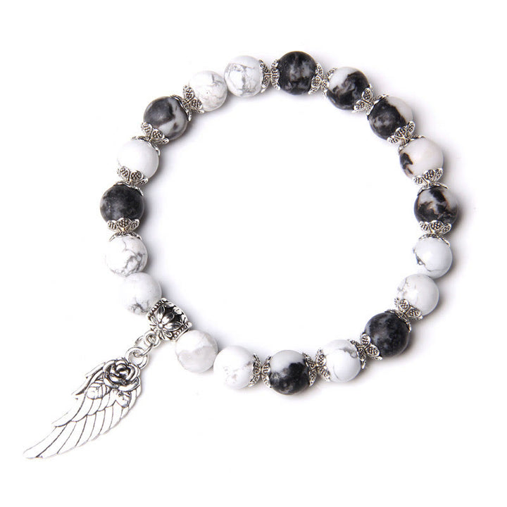 Olivenorma « Peace Energy » – Bracelet Aile en Cristal d'Agate Couleurs 