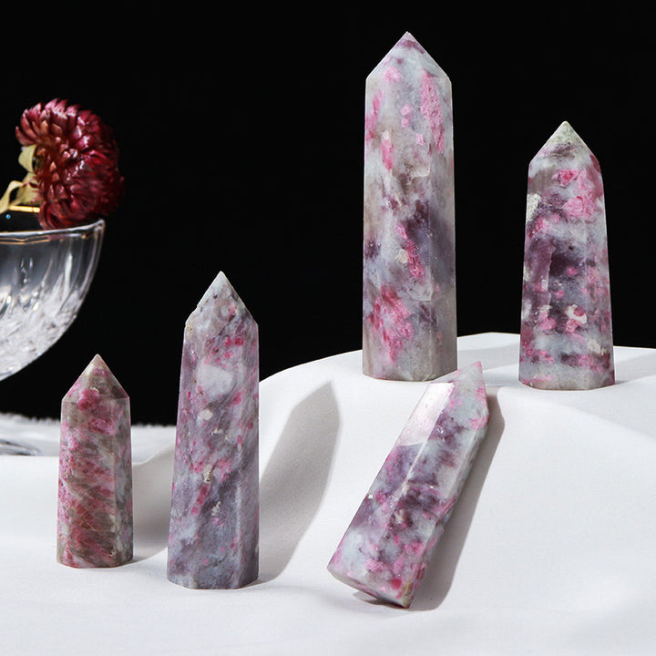 Tour de baguettes en cristal naturel lépidolite Olivenorma
