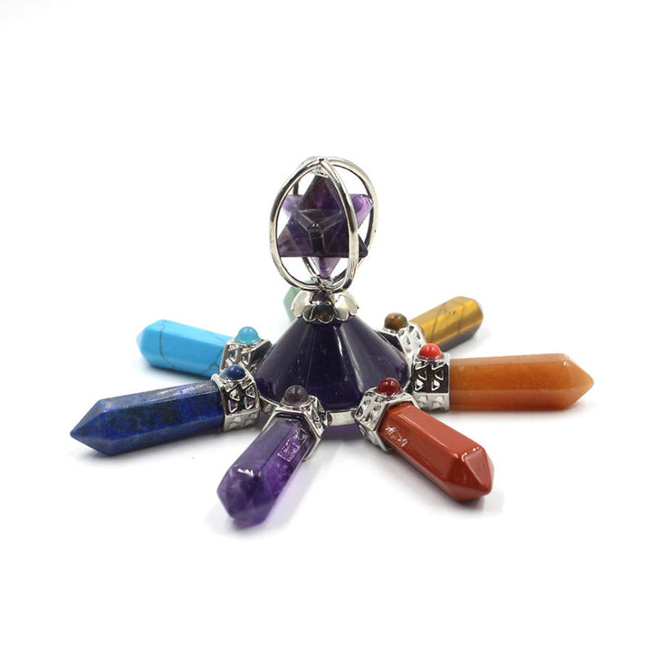 Décoration de chakra en cristal naturel Olivenorma 