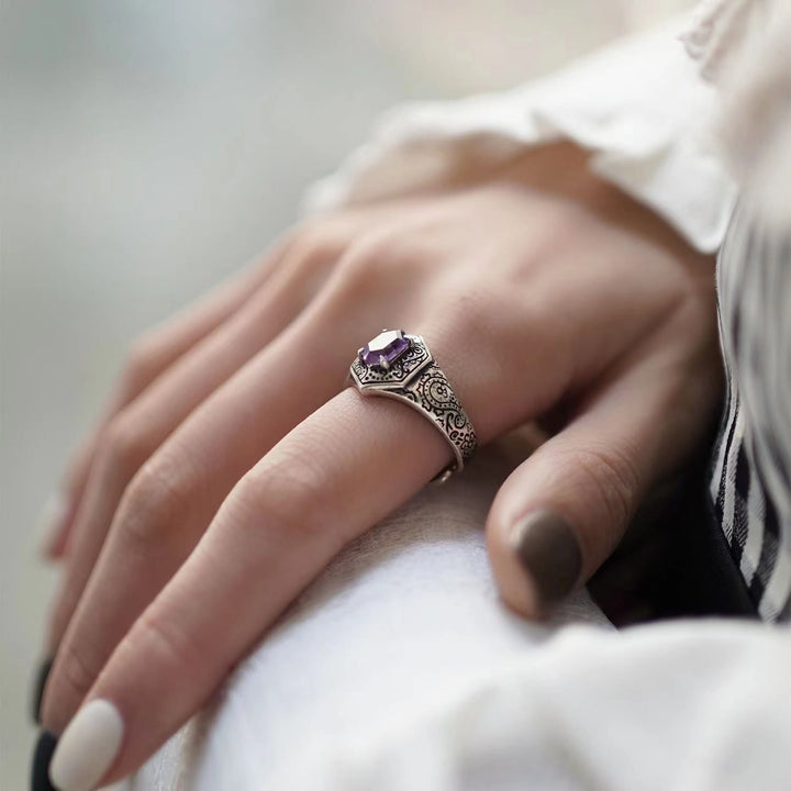 Bague Olivenorma Paisley Améthyste