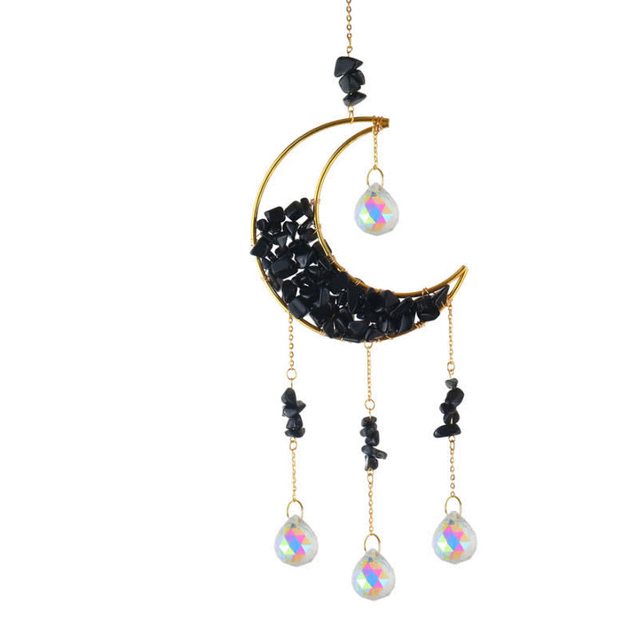 Carillon éolien en cristal de lune Olivenorma en forme de sablier