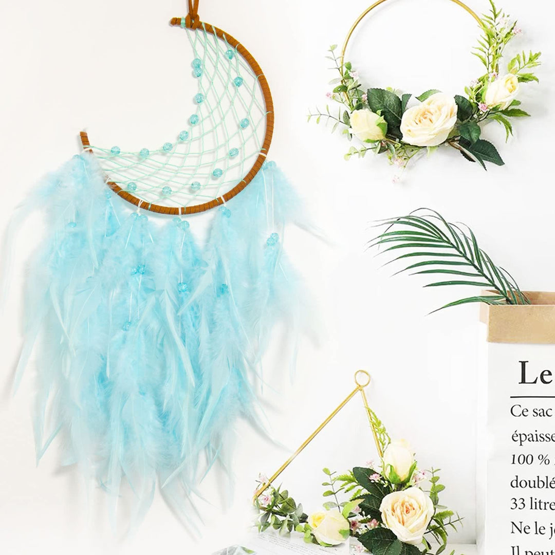 Attrape-rêves en jade violet turquoise fait main Olivenorma 