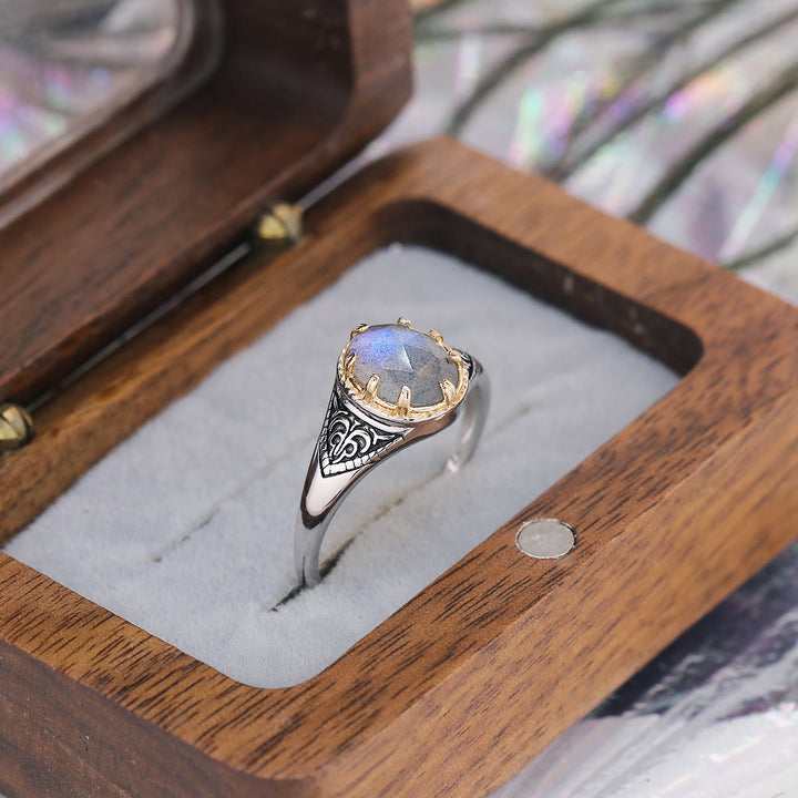Bague en argent sterling 925 avec labradorite naturelle Olivenorma - image 6