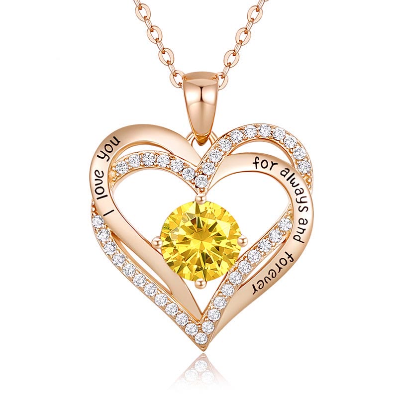 Olivenorma « Je t'aimerai toujours » – Collier cœur pierre de naissance Amour éternel - image 39