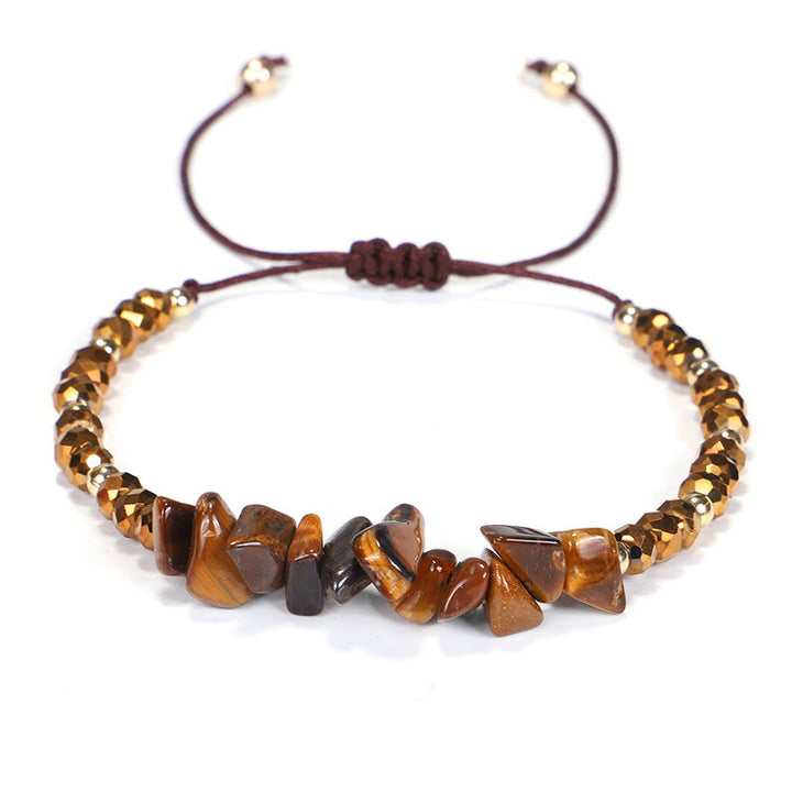 Bracelet en fil de gravier et cristal de Bohème Olivenorma