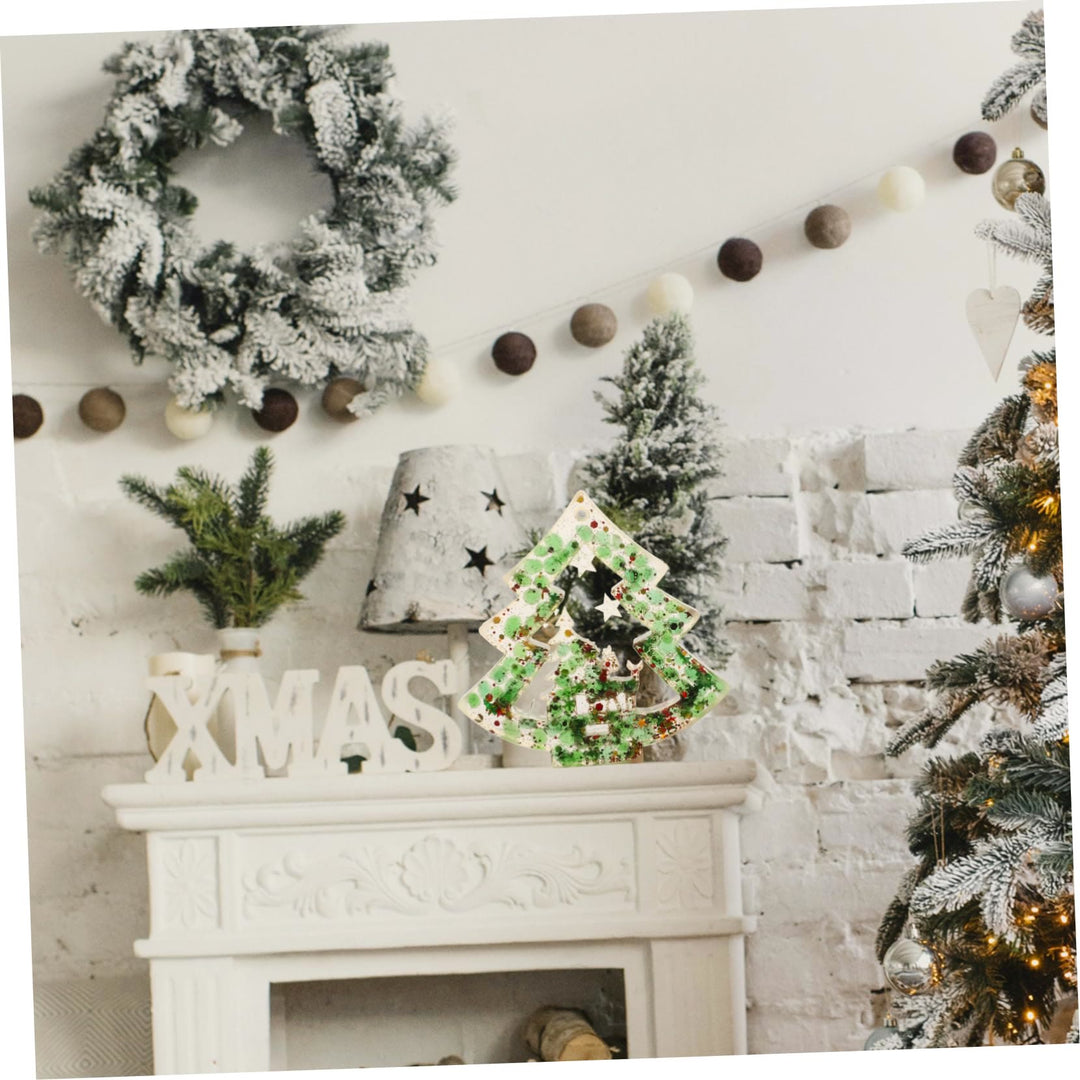 Décoration de sapin de Noël en résine de gravier cristal naturel Olivenorma