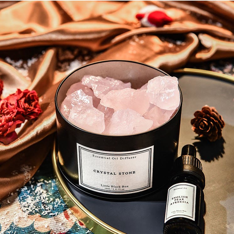 Coffret cadeau d'aromathérapie en cristal pour diffuseur d'huiles essentielles Olivenorma 