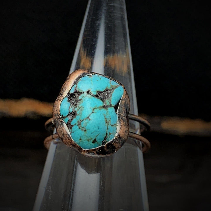 Bague ajustable en pierre brute irrégulière naturelle Olivenorma avec douze pierres de naissance