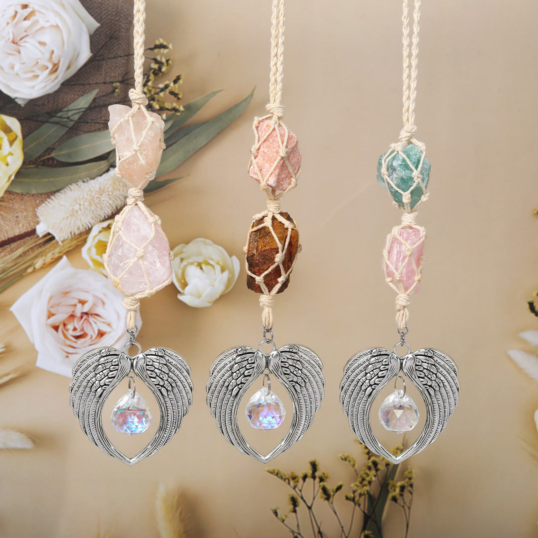 Décoration de fenêtre en forme d'aile d'ange en métal Olivenorma SunCatcher
