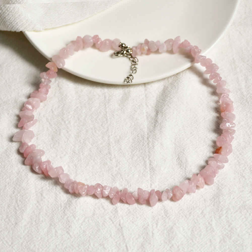 Collier en cristal poli de forme irrégulière Olivenorma