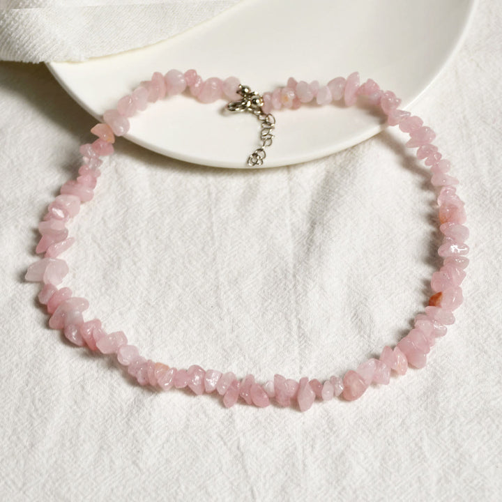 Collier en cristal poli de forme irrégulière Olivenorma
