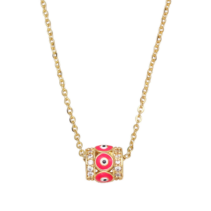Collier avec pendentif mauvais œil turc style hip-hop Olivenorma
