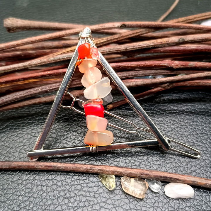 Olivenorma Cristal Triangle Gravier Géométrique Accessoires pour Cheveux Peigne Épingle à Cheveux 