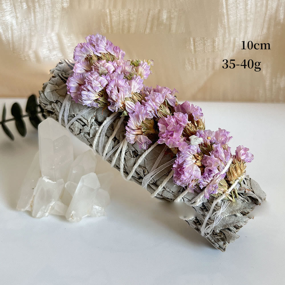 Fleur Olivenorma « Forget-Me-Not » Méditation de purification par les cristaux Sauge blanche 