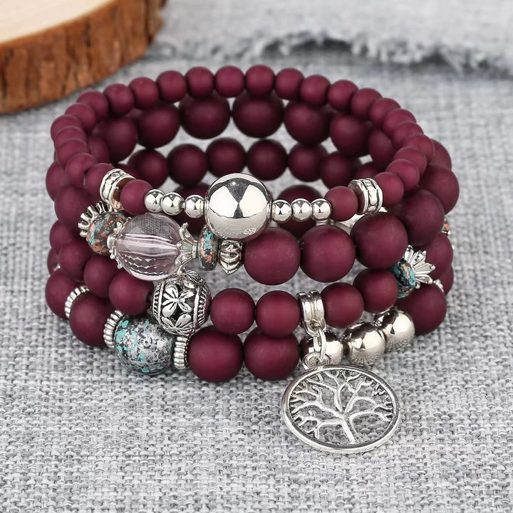 Ensemble de bracelets en perles Olivenorma Bohême Arbre De Vie 