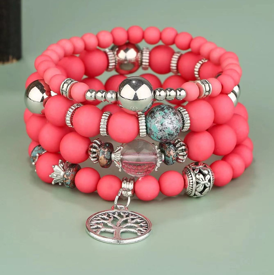 Ensemble de bracelets en perles Olivenorma Bohême Arbre De Vie 