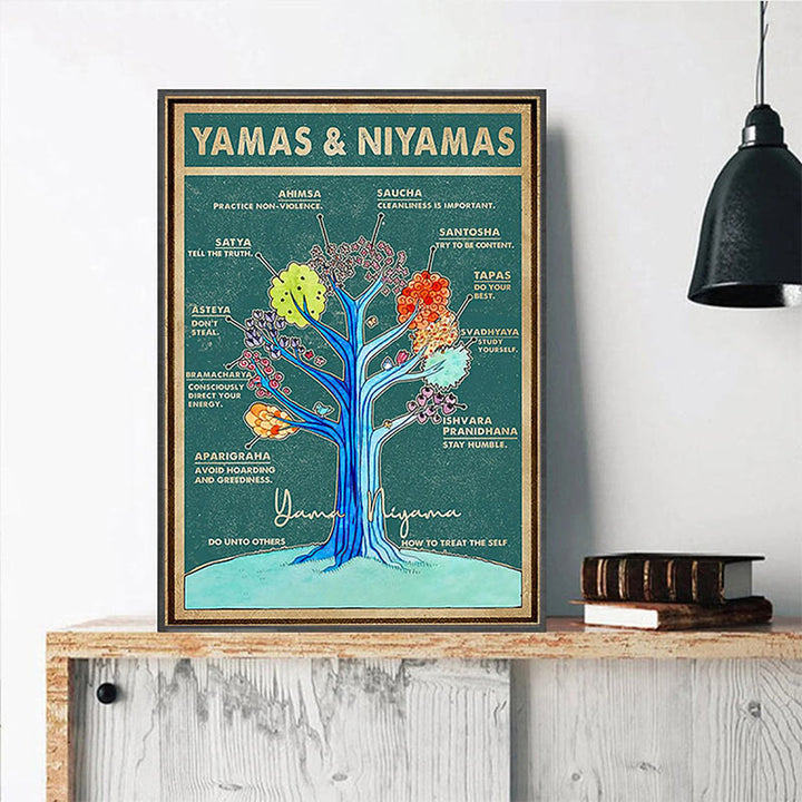 Affiche de yoga Olivenorma sur l'arbre de vie