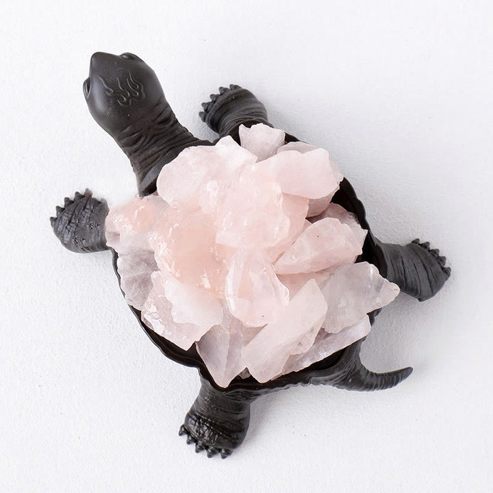 Lampe décorative en forme de tortue en cristal naturel Olivenorma 
