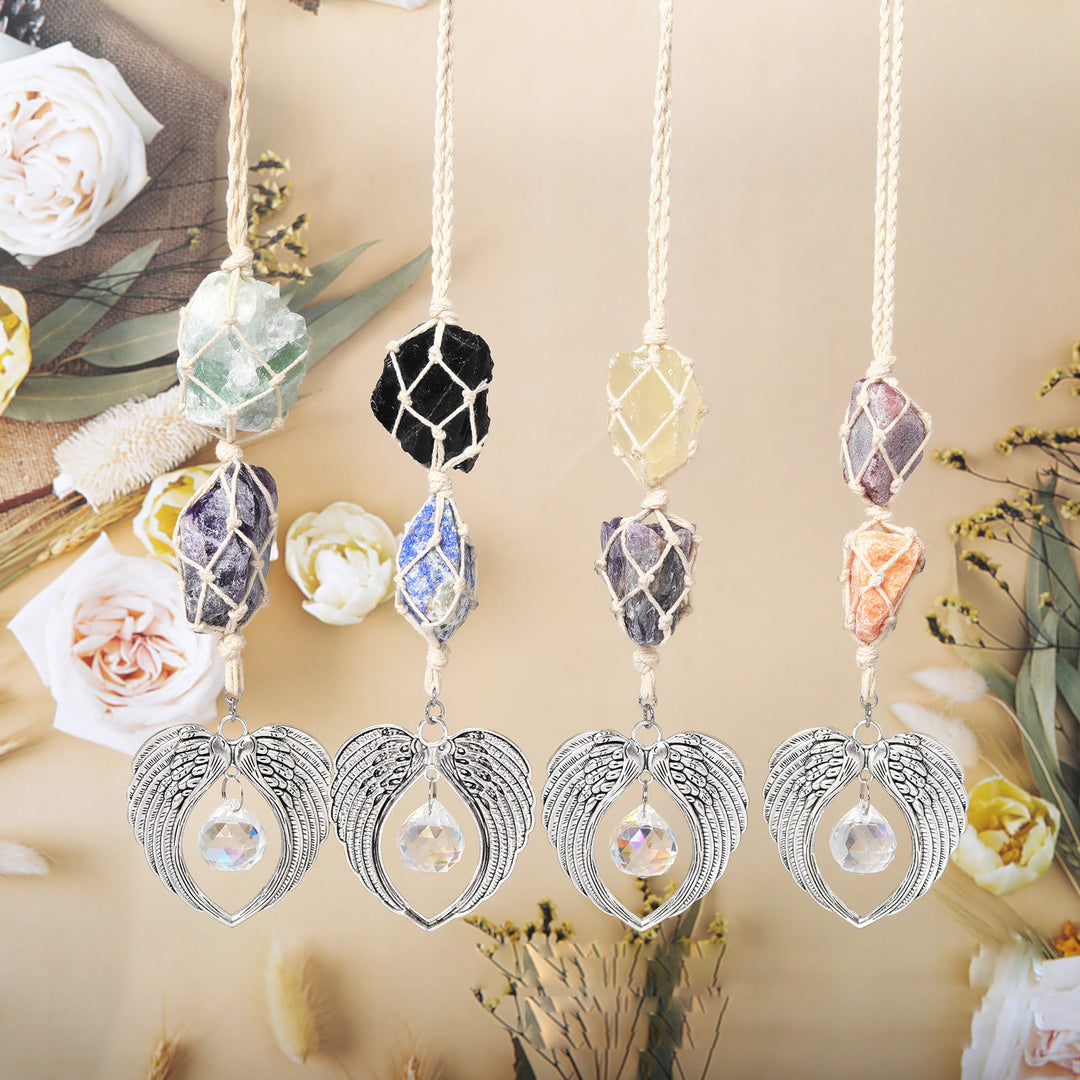 Décoration de fenêtre en forme d'aile d'ange en métal Olivenorma SunCatcher