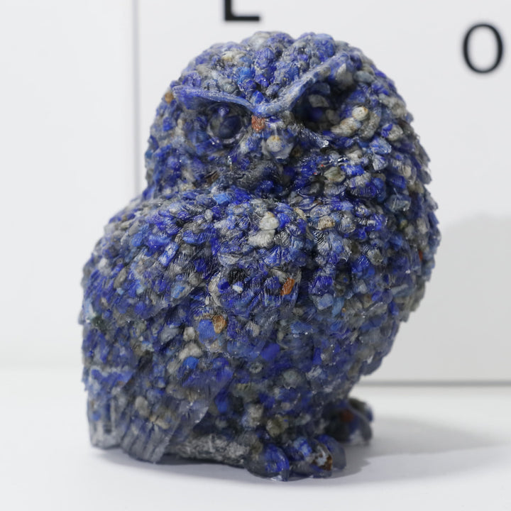 Ornement en pierre précieuse sculptée en forme de hibou en cristal naturel Olivenorma - image 9