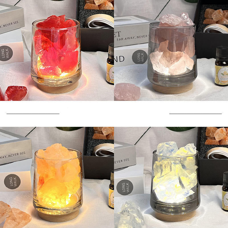 Coffret cadeau diffuseur sans flamme Olivenorma Lampe d'aromathérapie en cristal 