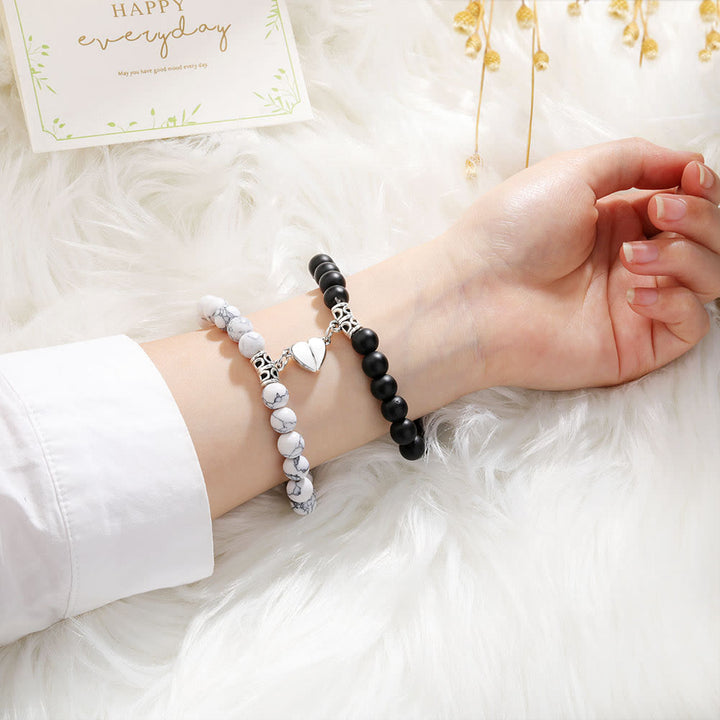 Ensemble de 2 bracelets magnétiques Olivenorma pour couple 