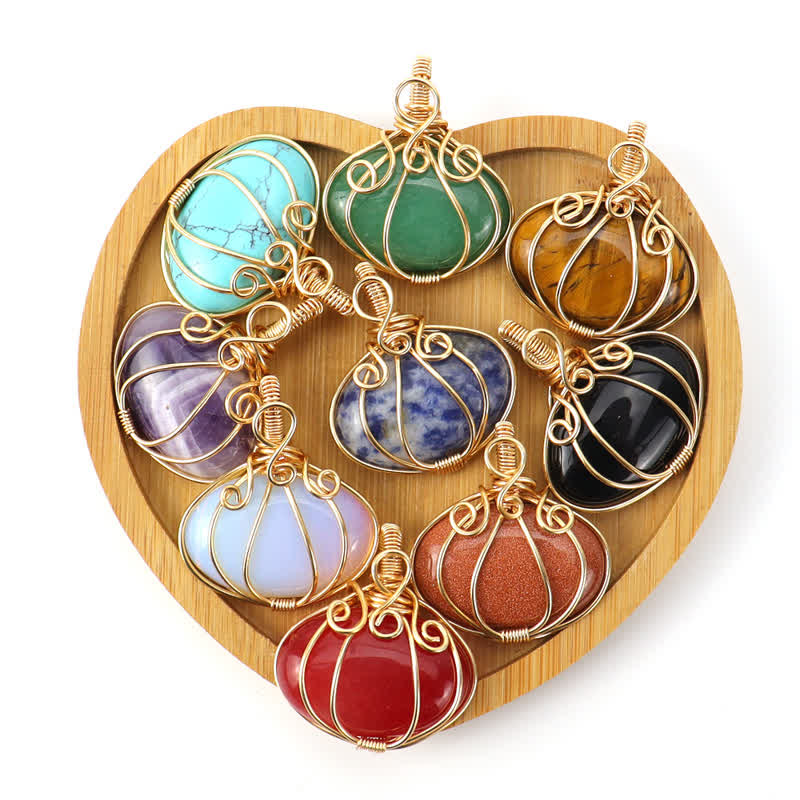 Olivenorma GUARDIAN PUMPKIN - Collier créatif en cristal de citrouille 
